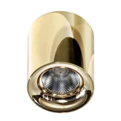 Faretti Da Soffitto-Selezionato da Mazzolaluce Faretto oro sporgente led cilindro 20w 3000k