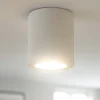 Faretti Da Soffitto-Selezionato da Mazzolaluce Faretto per cucina in gesso bianco cilindro