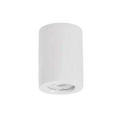 Faretti Da Soffitto-Selezionato da Mazzolaluce Faretto per cucina in gesso bianco cilindro