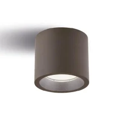 Faretti Da Esterno-Selezionato da Mazzolaluce Faretto per esterni cilindro da soffitto corten led 12w 4000k ip65