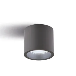 Faretti Da Esterno-Selezionato da Mazzolaluce Faretto per esterni led 12w 3000k grafite cilindro moderno ip65