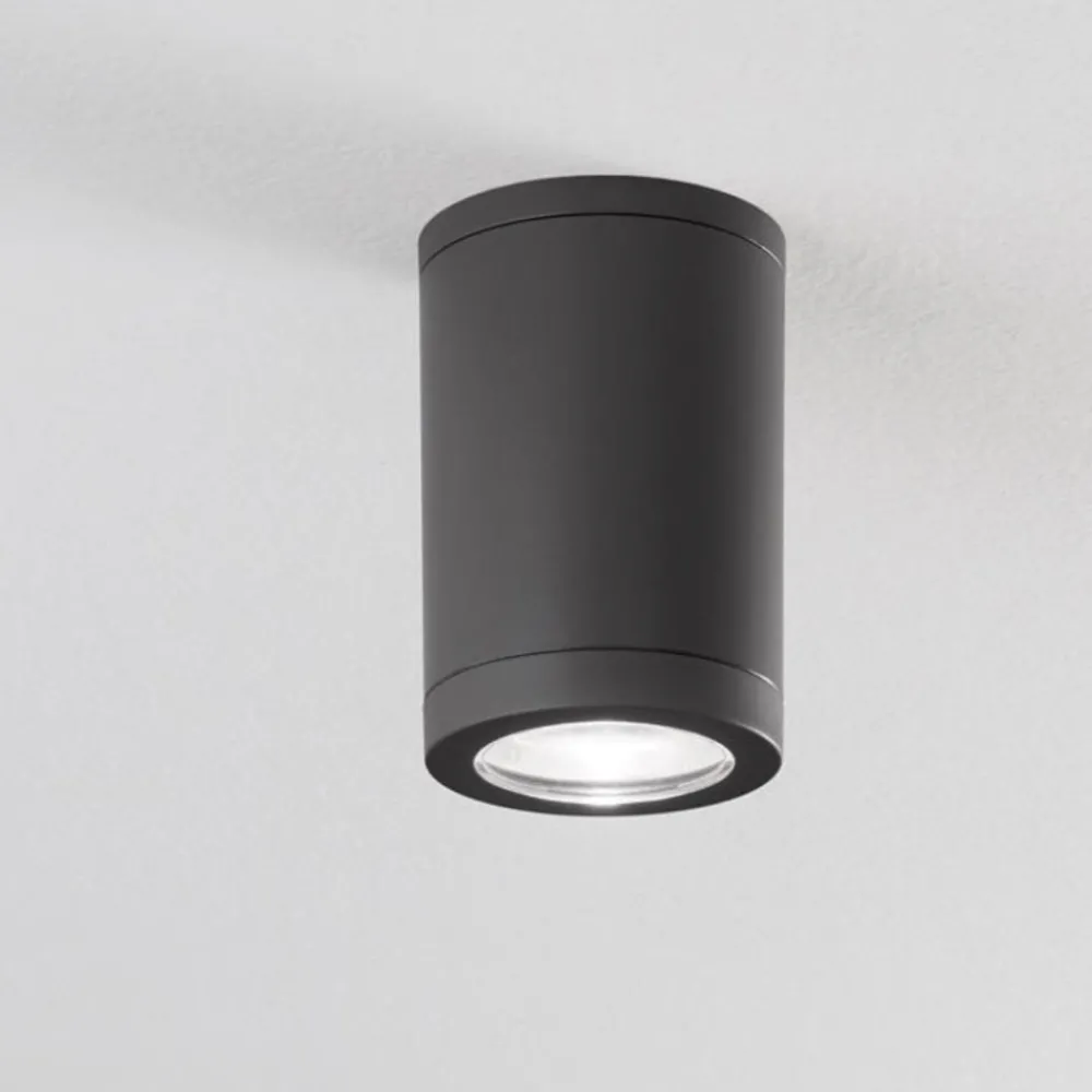 Faretti Da Esterno-IsyLuce Faretto per esterno a soffitto cilindro antracite