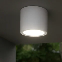 Faretti Da Esterno-Selezionato da Mazzolaluce Faretto per esterno bianco tondo ip54