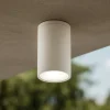 Faretti Da Esterno-IsyLuce Faretto per esterno cilindro da soffitto bianco