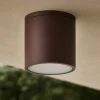 Faretti Da Esterno-Selezionato da Mazzolaluce Faretto per esterno cilindro marrone corten