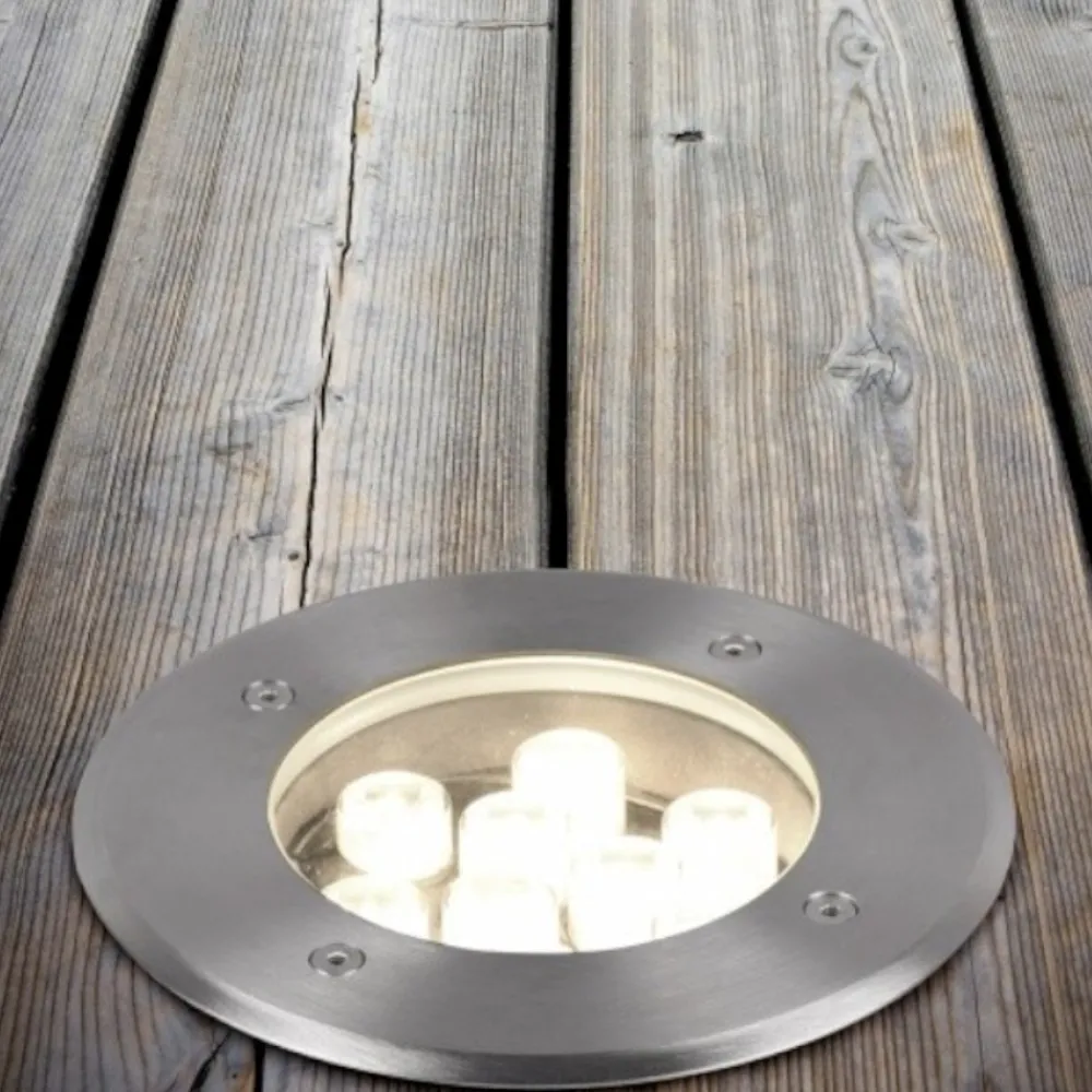 Faretti Da Esterno-Selezionato da Mazzolaluce Faretto per esterno da incasso a pavimento led 3,5w 3000k