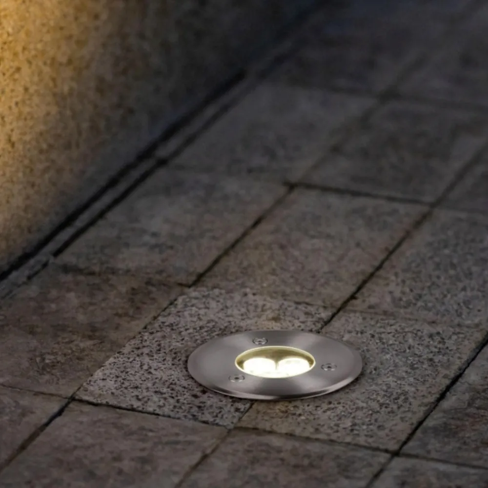 Faretti Da Esterno-Selezionato da Mazzolaluce Faretto per esterno da incasso a pavimento led 3,5w 3000k