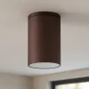 Faretti Da Esterno-Selezionato da Mazzolaluce Faretto per esterno da soffitto cilindro marrone corten