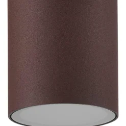Faretti Da Esterno-Selezionato da Mazzolaluce Faretto per esterno da soffitto cilindro marrone corten