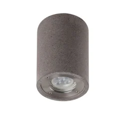 Faretti Da Esterno-Selezionato da Mazzolaluce Faretto per esterno da soffitto cilindro di cemento