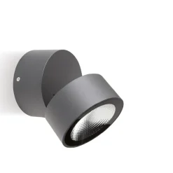 Faretti Da Esterno-Selezionato da Mazzolaluce Faretto per esterno moderno grafite luce led orientabile 12w 4000k
