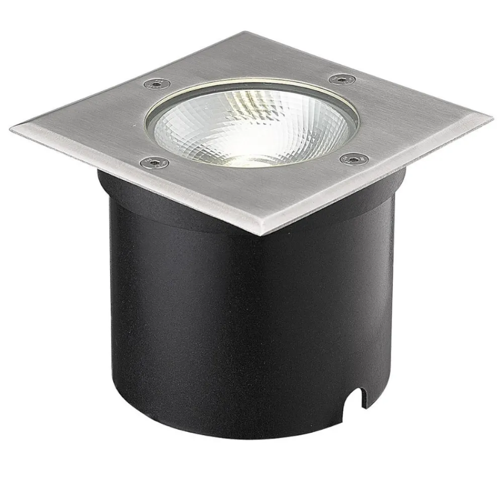 Faretti Da Esterno-Selezionato da Mazzolaluce Faretto per esterno quadrato da incasso pavimento led 7w 3000k ip67