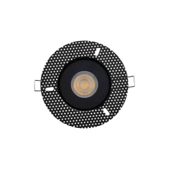 Faretti Da Incasso-Selezionato da Mazzolaluce Faretto per incasso bagno doccia ip54 rotondo nero per cartongesso
