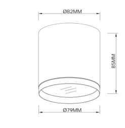 Faretti Da Soffitto-Maytoni Faretto polar bianco da soffitto cilindro per interni