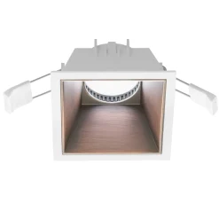 Faretti Da Incasso-Gea Luce Faretto quadrato ceres incasso controsoffitto rame