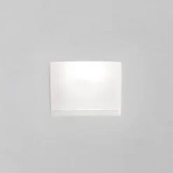 Faretti Da Incasso-Selezionato da Mazzolaluce Faretto quadrato da incasso gu10 in gesso con vetrino per controsoffitto
