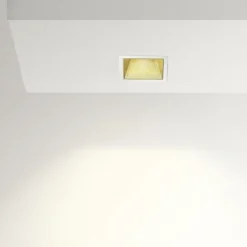 Faretti Da Incasso-Gea Luce Faretto quadrato da incasso per controsoffitto bianco oro