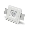 Faretti Da Incasso-Selezionato da Mazzolaluce Faretto quadrato da incasso soffitto di gesso cristaly gu10