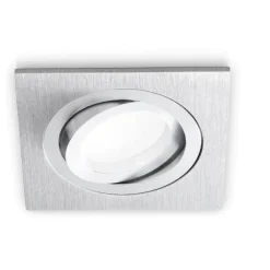 Faretti Da Incasso-Gea Luce Faretto quadrato da incasso soffitto alluminio zenit