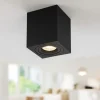 Faretti Da Soffitto-Selezionato da Mazzolaluce Faretto quadrato da soffitto nero orientabile