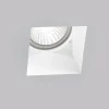 Faretti Da Incasso-Selezionato da Mazzolaluce Faretto quadrato di gesso da incasso a soffitto fp