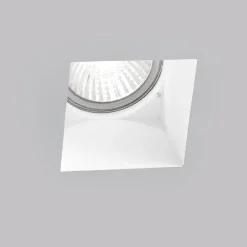 Faretti Da Incasso-Selezionato da Mazzolaluce Faretto quadrato di gesso da incasso a soffitto fp