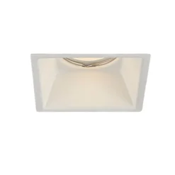 Faretti Da Incasso-Selezionato da Mazzolaluce Faretto quadrato metallo bianco da incasso a soffitto fp