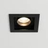 Faretti Da Incasso-Selezionato da Mazzolaluce Faretto quadrato nero da incasso a soffitto orientabile