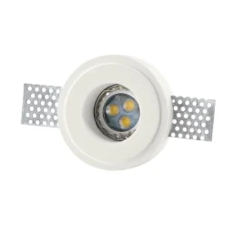 Faretti Da Incasso-IsyLuce Faretto rotondo gesso da incasso controsoffitto