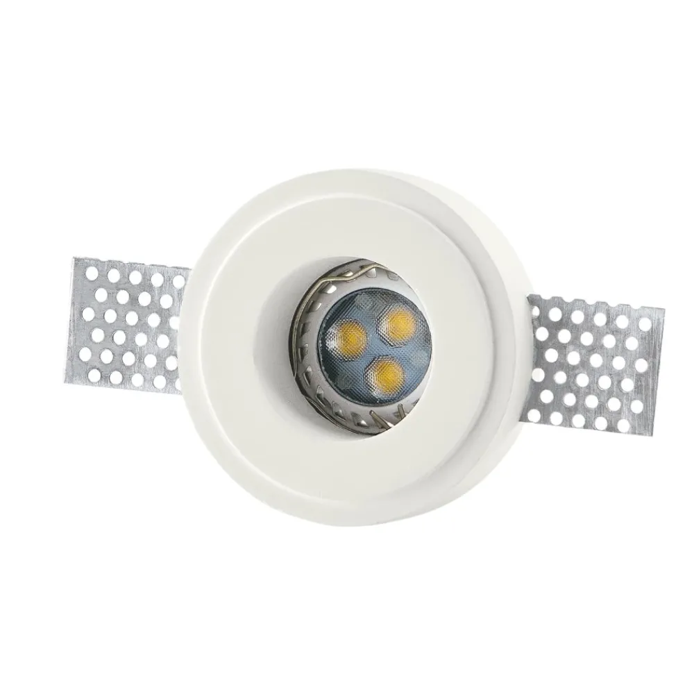 Faretti Da Incasso-IsyLuce Faretto rotondo gesso da incasso controsoffitto