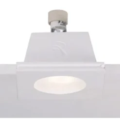 Faretti Da Incasso-Selezionato da Mazzolaluce Faretto rotondo in gesso con vetro da incasso a soffitto gu10 220v