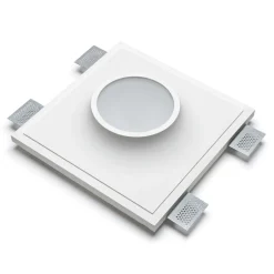 Faretti Da Incasso-Selezionato da Mazzolaluce Faretto rotondo in gesso led 6w 3000k da incasso