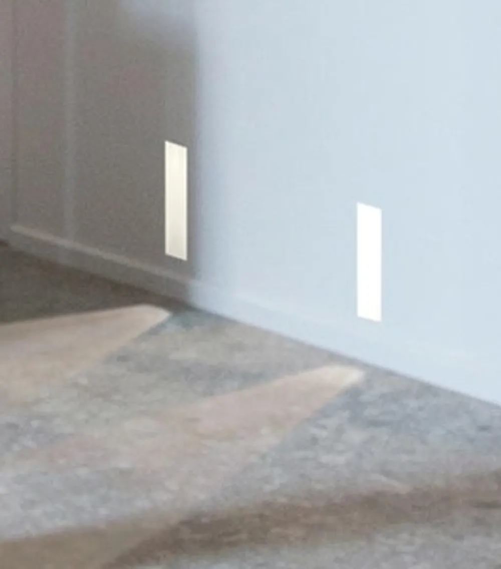 Segnapasso Led-Selezionato da Mazzolaluce Faretto segnapasso di gesso da incasso a scomparsa