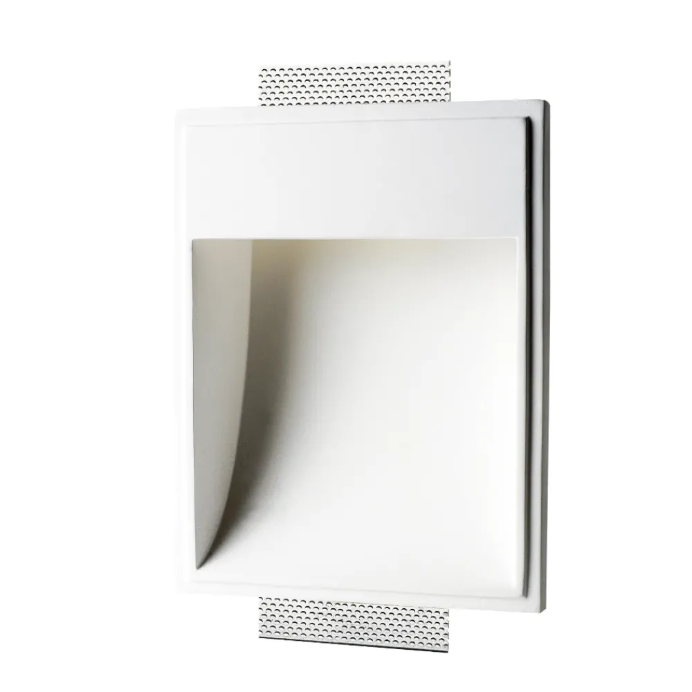 Segnapasso Led-Selezionato da Mazzolaluce Faretto segnapasso in gesso da incasso g9 4w 3000k