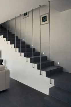 Segnapasso Led-Selezionato da Mazzolaluce Faretto segnapasso led 3.5w 3000k da incasso a parete gesso cristaly rotondo