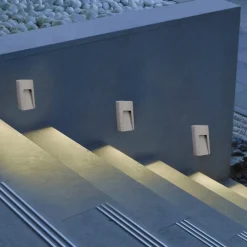 Segnapasso Led-Selezionato da Mazzolaluce Faretto segnapasso per esterno grigio led 3w 3000k senza incasso fp
