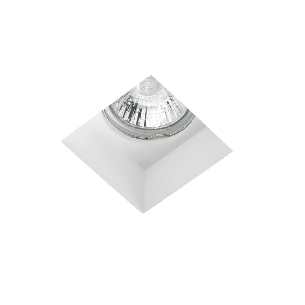 Faretti Da Incasso-Sforzin Illuminazione Faretto sforzin siris quadrato di gesso da incasso a soffitto
