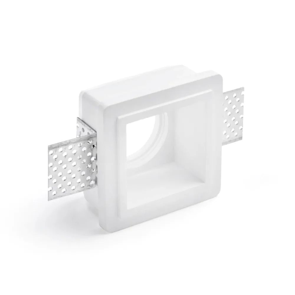 Faretti Da Incasso-Sforzin Illuminazione Faretto sforzin siris quadrato di gesso da incasso a soffitto