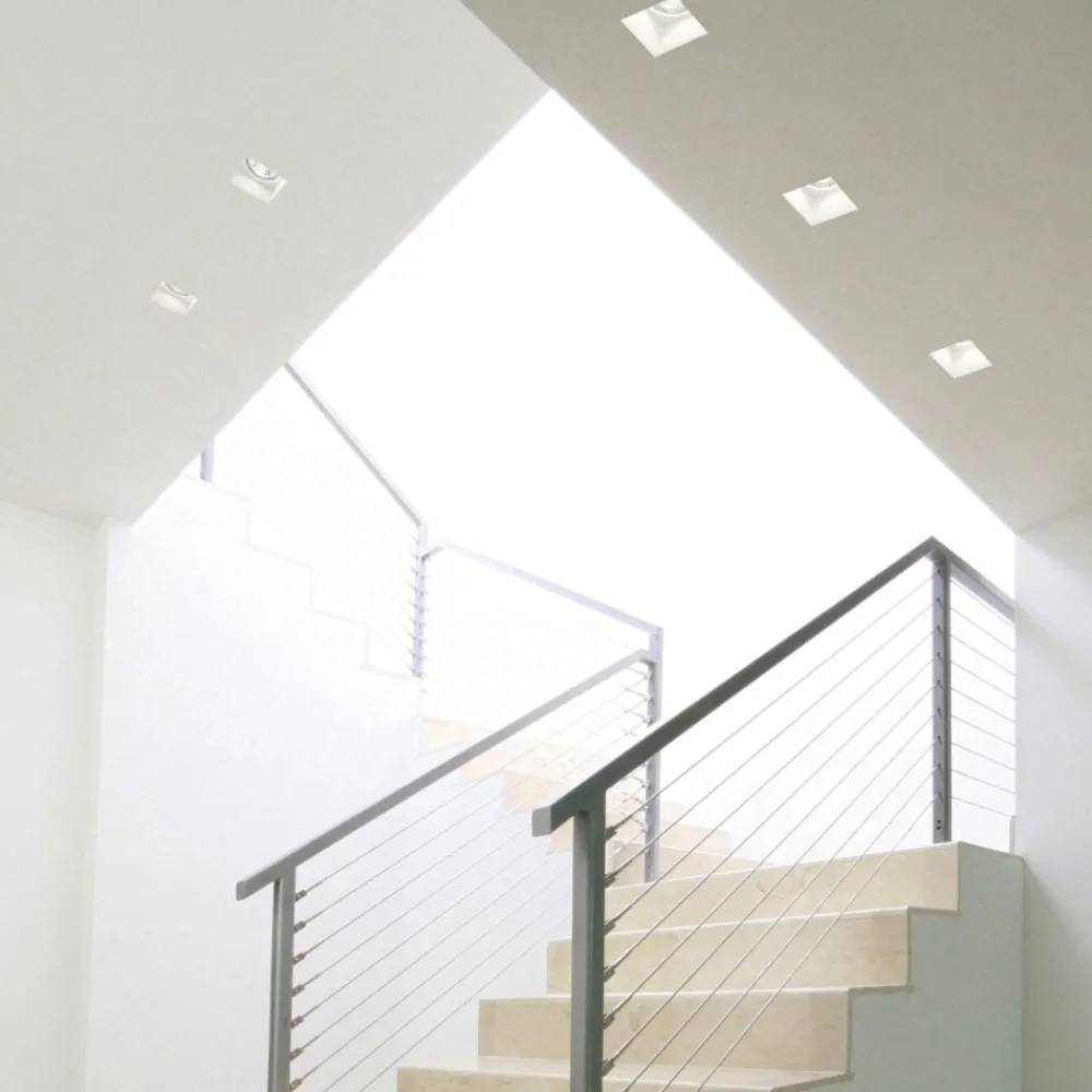 Faretti Da Incasso-Sforzin Illuminazione Faretto sforzin siris quadrato di gesso da incasso a soffitto