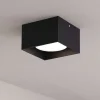 Faretti Da Soffitto-Ideal Lux Faretto spike pl1 square quadrato nero 3000k