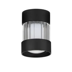 Faretti Da Soffitto-Selezionato da Mazzolaluce Faretto spot da soffitto cilindro nero vetro led 14w 2700-3000k dimmerabile