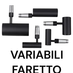 Faretti Da Incasso-Selezionato da Mazzolaluce Faretto spoty da incasso nero led 12w 3000k cri90