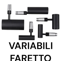 Faretti Da Incasso-Selezionato da Mazzolaluce Faretto spoty led da incasso 48v 6w 3000k cri90 nero orientabile