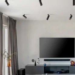 Faretti Da Incasso-Selezionato da Mazzolaluce Faretto spoty led da incasso 48v 6w 3000k cri90 nero orientabile