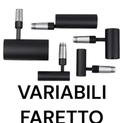 Faretti Da Incasso-Selezionato da Mazzolaluce Faretto spoty nero led 8w 3000k dali cri90 da incasso orientabile