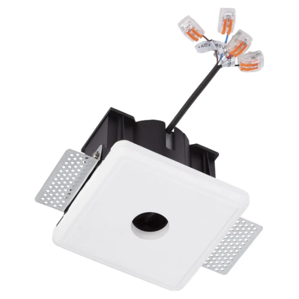 Accessori-Selezionato da Mazzolaluce Faretto spoty 48v di gesso da incasso per controsoffitto