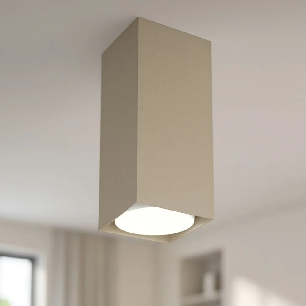 Faretti Da Soffitto-Top Light Faretto squadrato da soffitto sabbia plate