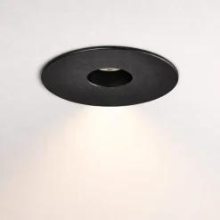 Faretti Da Incasso-Selezionato da Mazzolaluce Faretto tondo nero led da incasso 8w 3000k per cartongesso