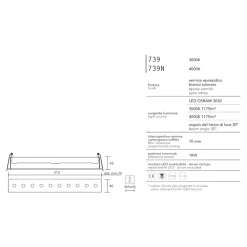Faretti Da Incasso-IsyLuce Fari da incasso a led a cestello bianco 18w 4000k