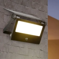 Applique Da Esterno-Selezionato da Mazzolaluce Faro applique da esterno led 10w 3000k 4000k 6000k solare con sensore di movimento